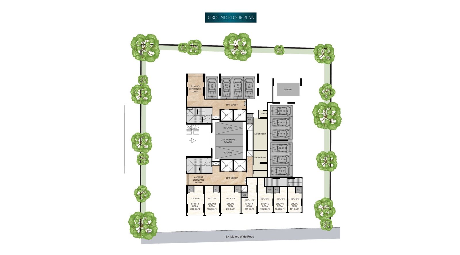Dream-Jai-Arihant-Ground-Floor-Plan